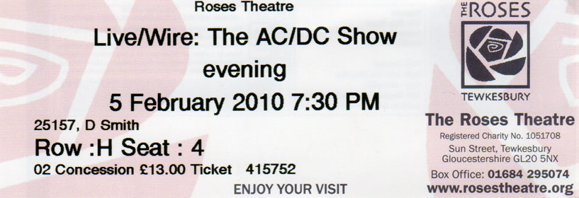 LIVE WIRE Ticket